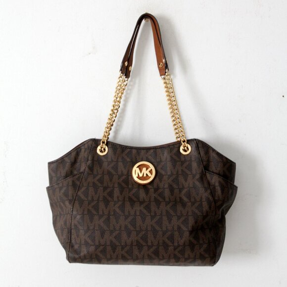 Michael Kors Jet Set Travel Large Chain Shoulder Tote - Picture 1 of 14